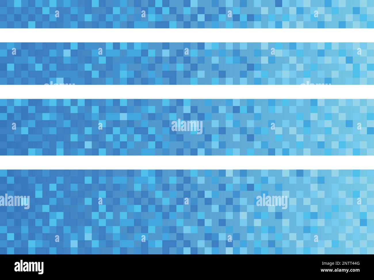 Vector Blue Pixel Texture Illustration. Hintergrund Für Computer Und Digitale Technologie. Stock Vektor
