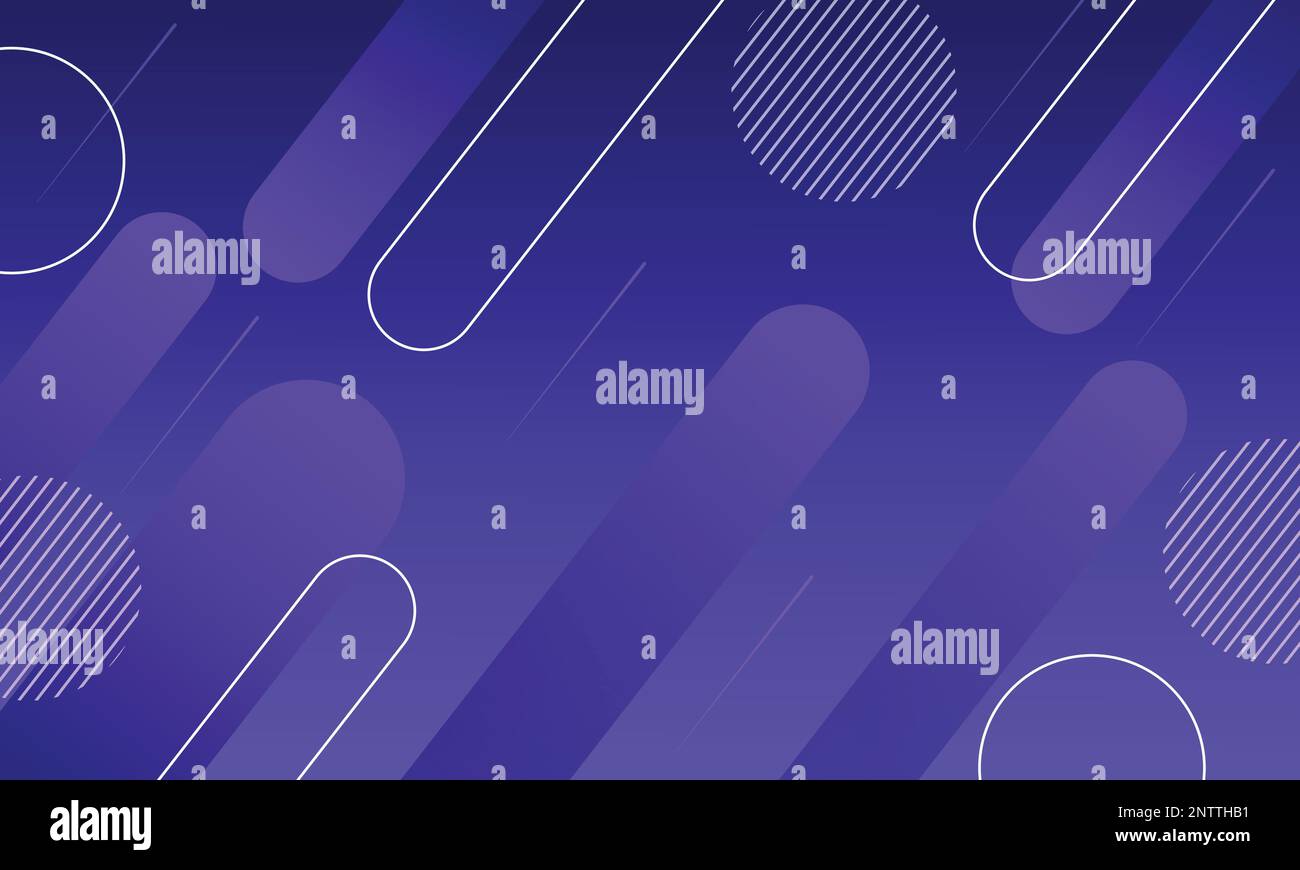 Blauer violetter abstrakter geometrischer Hintergrund. Dynamische Formzusammensetzung. Cooles Hintergrunddesign Stock Vektor