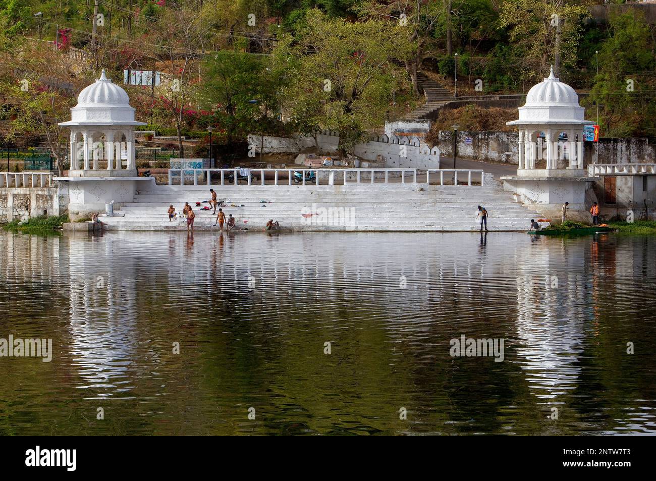 Dudh Talai See in Asiad Park, Udaipur, Rajasthan, Indien Stockfoto