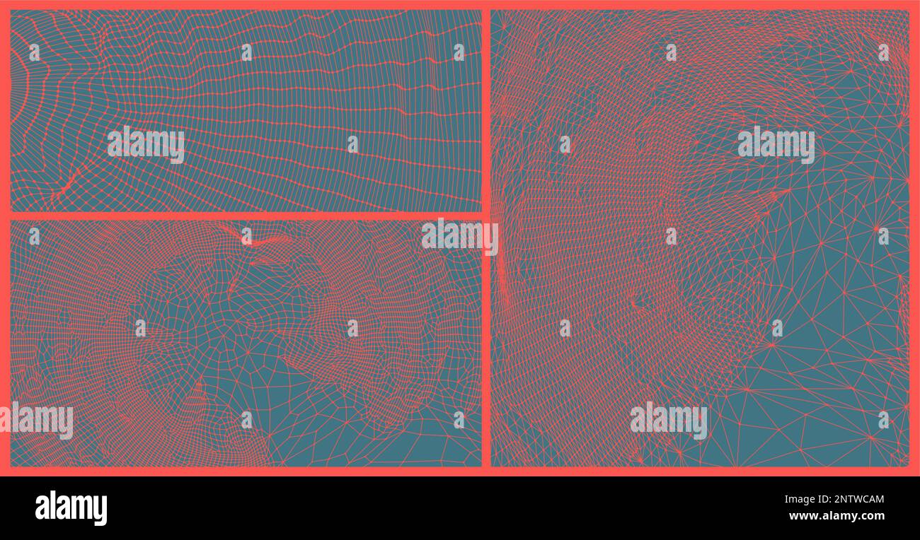 Spinnennetz oder Spinnennetz. Netzwerkhintergrund. Verbindungsstruktur. Vektordarstellung von 3D-Drahtmodellen im Technologiestil. Stock Vektor
