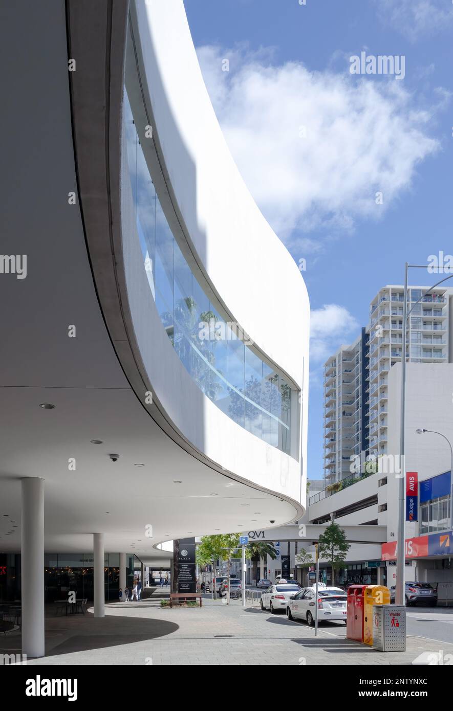 Perth, WA, Australien - Bürogebäude QV1 von Harry Seidler & Associates Stockfoto