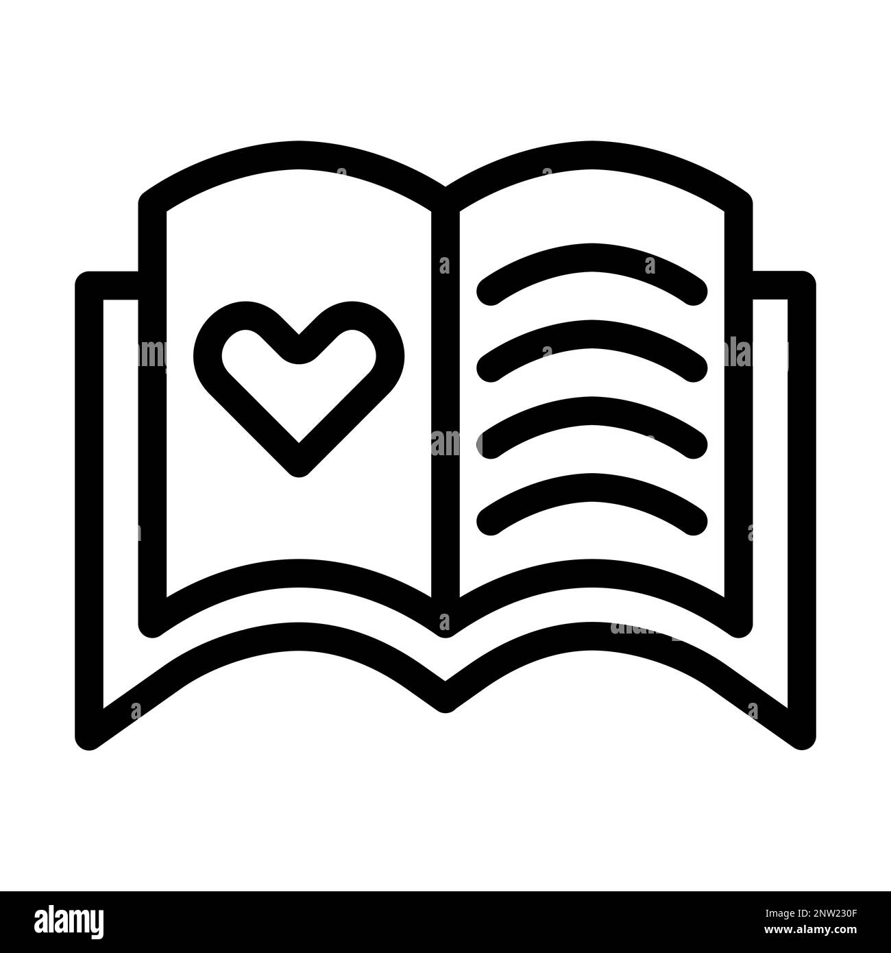 Symbol Für Dickes Gästebuch Stockfoto