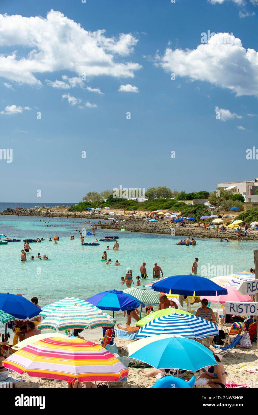 Der Strand in Punta Prosciutto, am Ionischen Meer Stockfoto