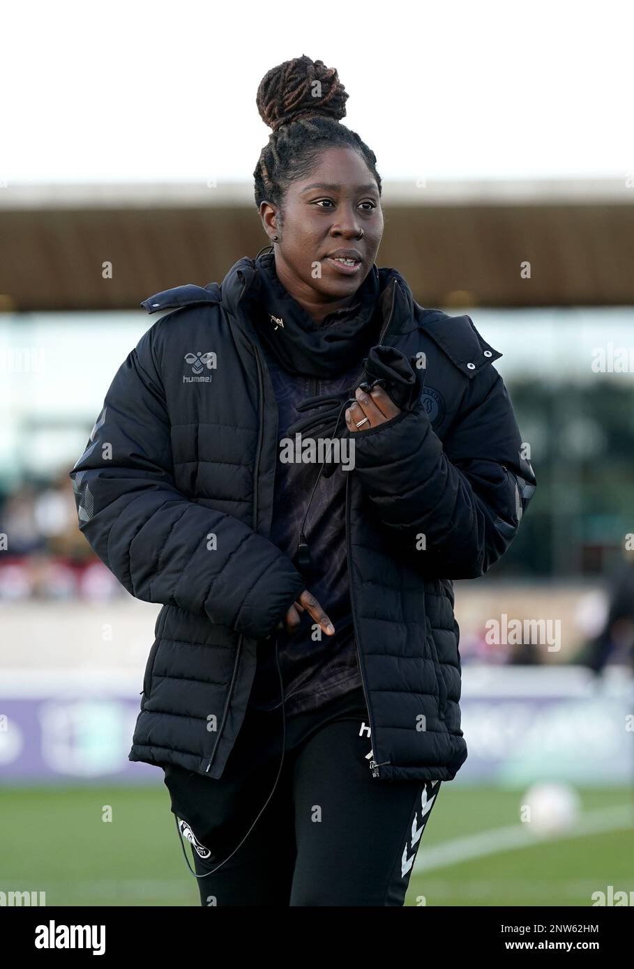 Anita Asante, erste Teamtrainer in Bristol City, während des Fünften Spiels des Vitality Women's FA Cup im Robins High Performance Centre in Bristol. Foto: Sonntag, 26. Februar 2023. Stockfoto