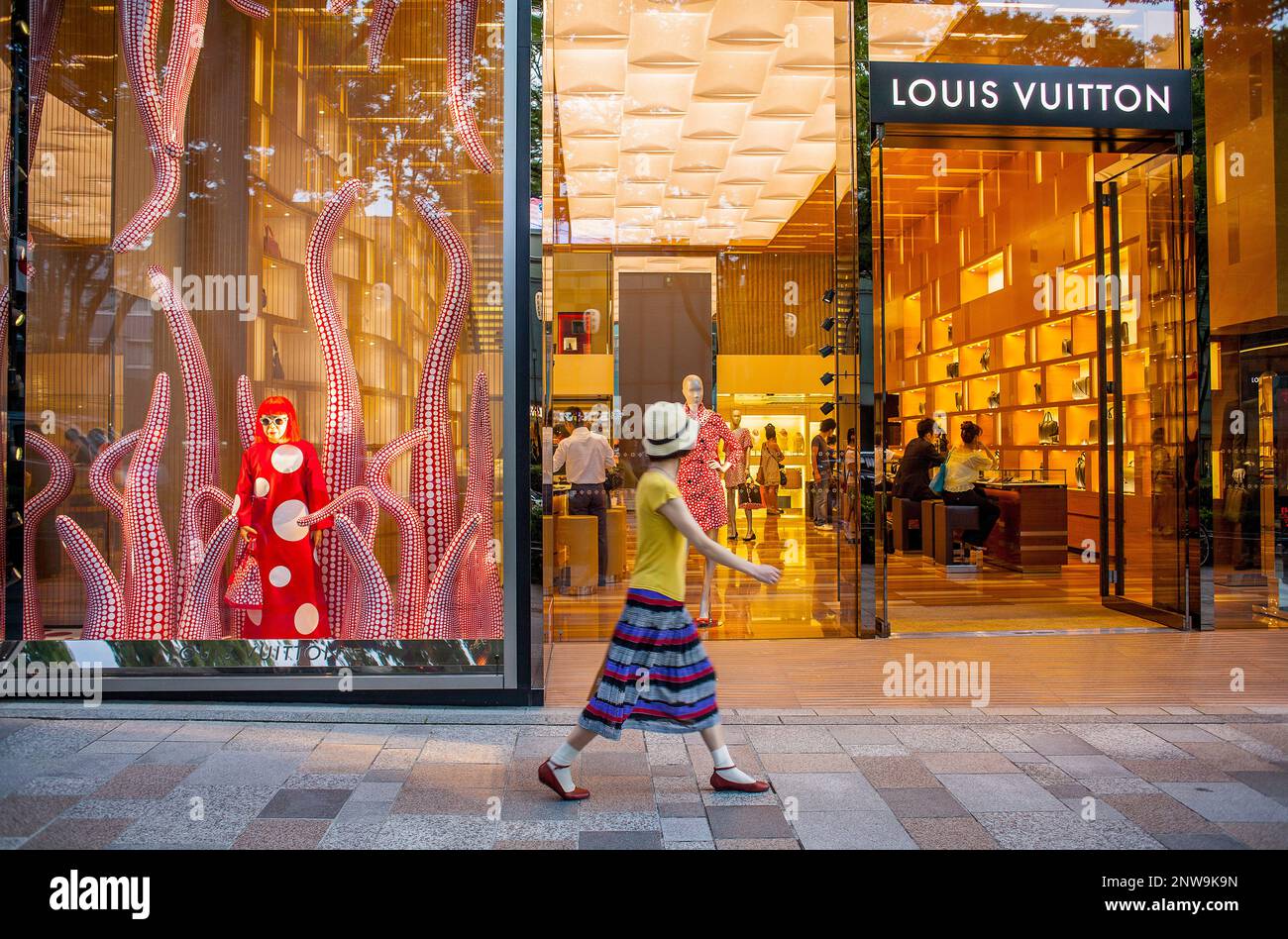 Louis Vuitton Store von Jun Aoki in Omotesando Straße. Tokyo. Japan. Stockfoto