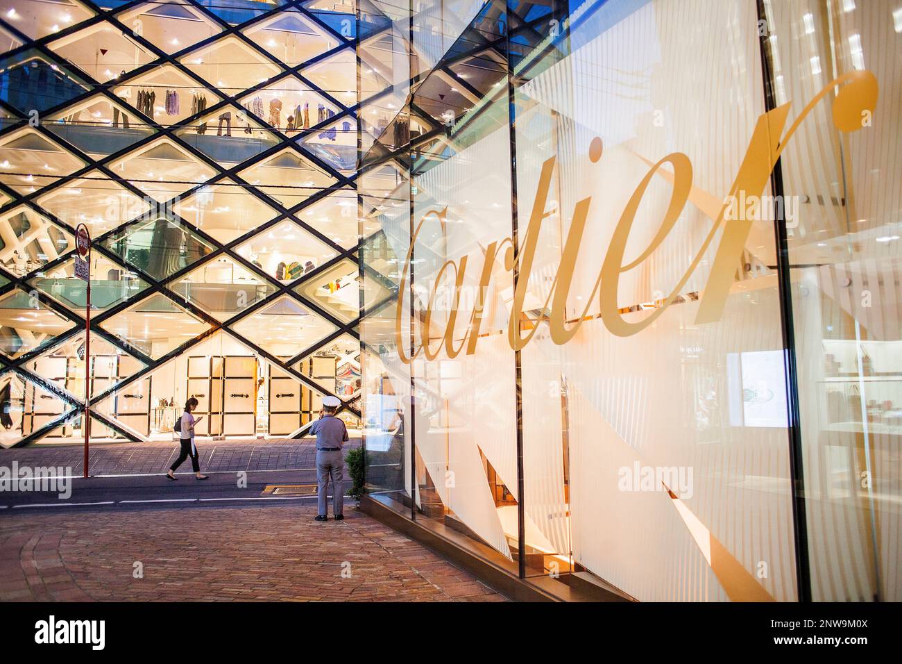 Prada-Geschäft, Architekten Herzog & De Meuron und Cartiere Geschäft. Aoyama.Tokyo.Japan Stockfoto