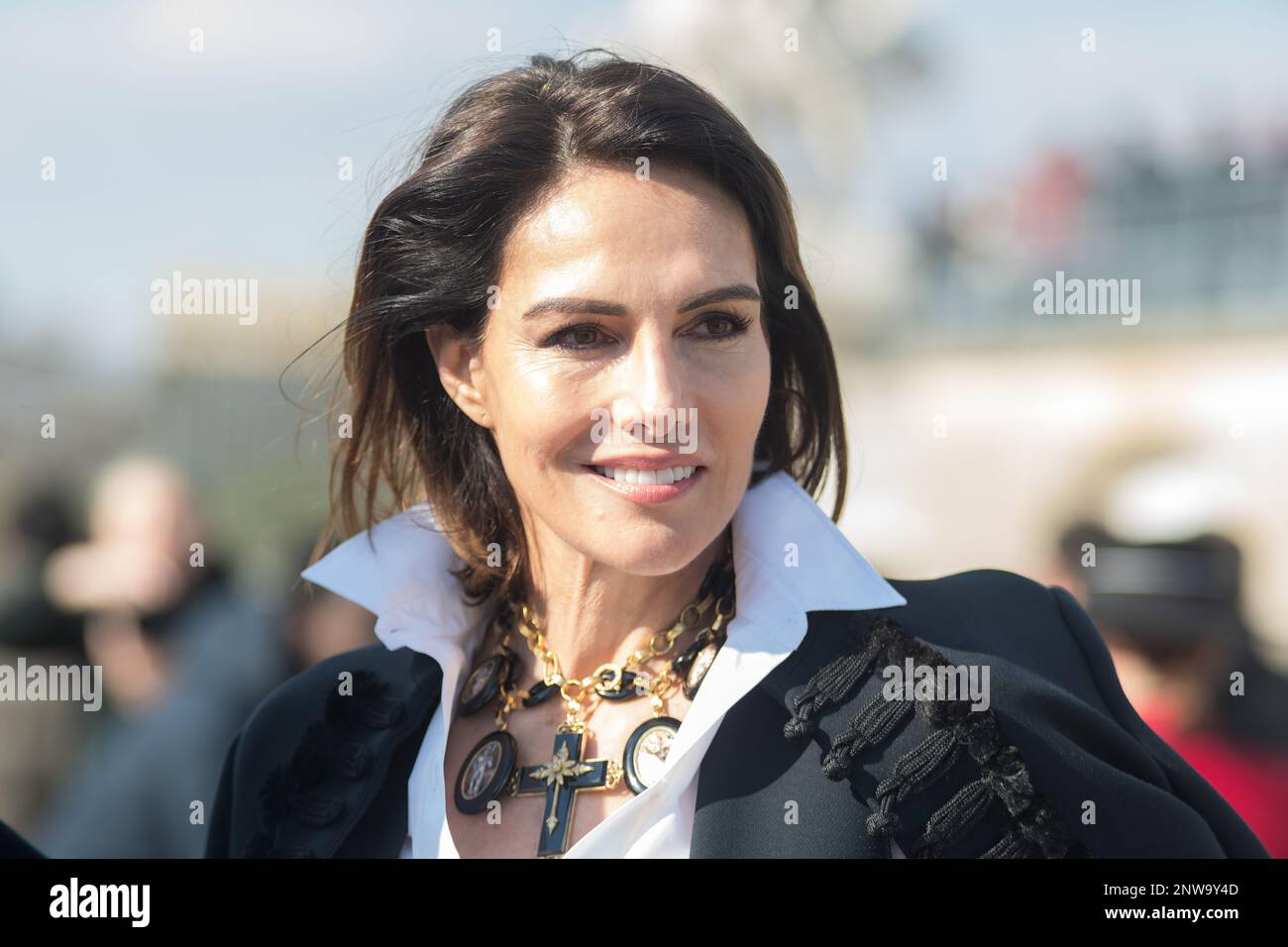 Paris, Frankreich, 28/02/2023. Adriana Abascal nimmt an der Christian Dior Domenswear Herbst/Winter 2023 Show PARIS FASHION WEEK - FEBRUAR 28 2023 Teil Stockfoto