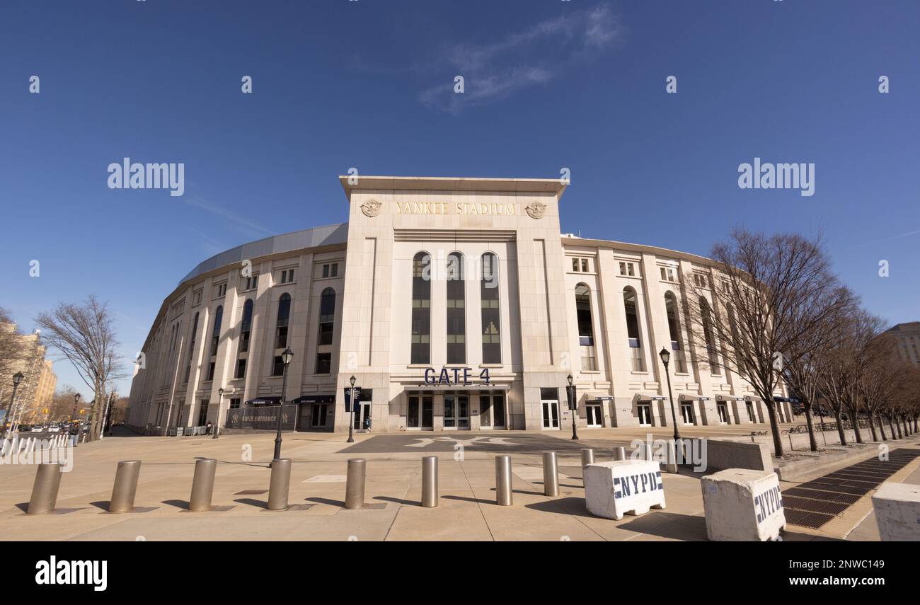 Yankee Stadion New York Weitwinkelblick - Reisefotografie Stockfoto