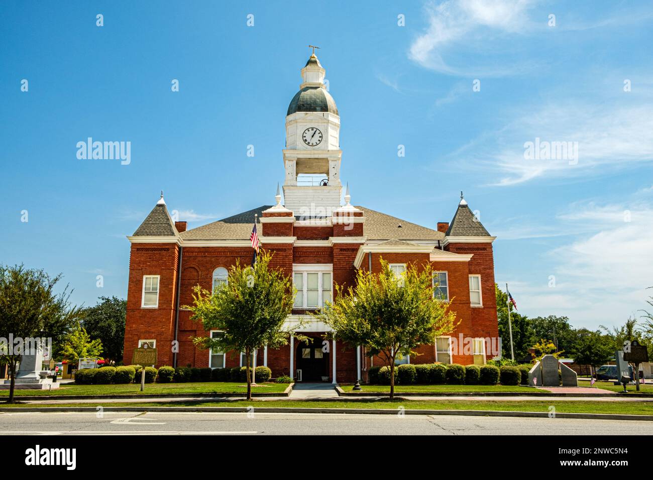 Berrien County Courthouse, 101 East Marion Ave, Nashville, Georgia Stockfoto