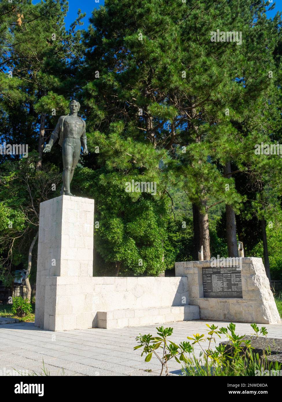Denkmal für die Kriegshelden, Montenegro Stockfoto