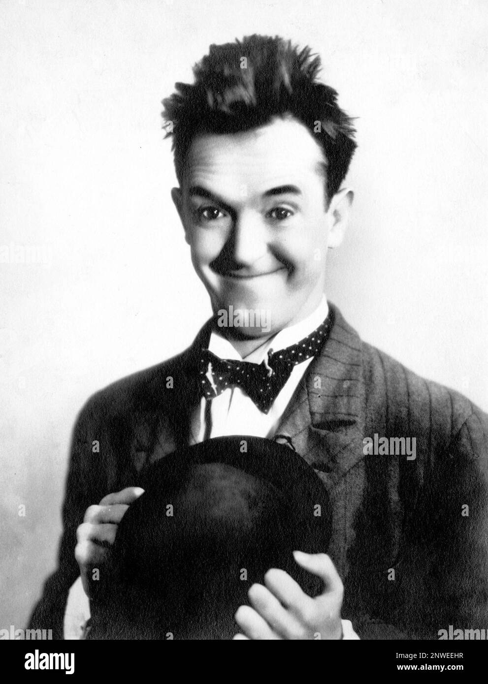 Stan Laurel (1890 – 1965), englischer Comic-Schauspieler, Schriftsteller und Filmregisseur, der eine Hälfte des Comedy-Duos Laurel und Hardy war. Stockfoto