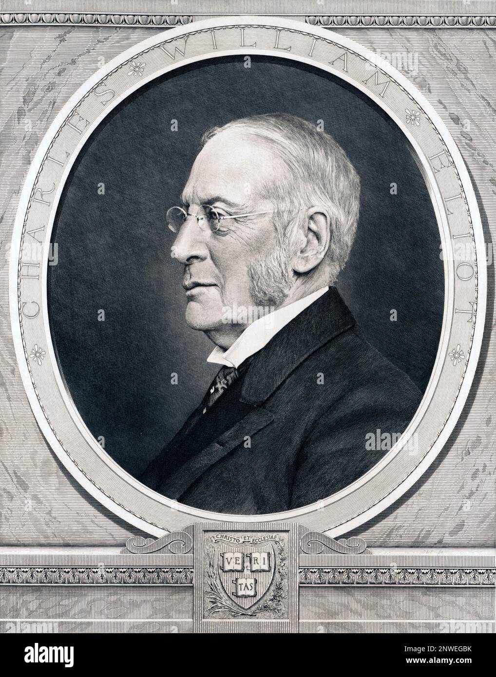 Charles Eliot, Charles William Eliot (1834-1926), amerikanischer Akademiker Stockfoto