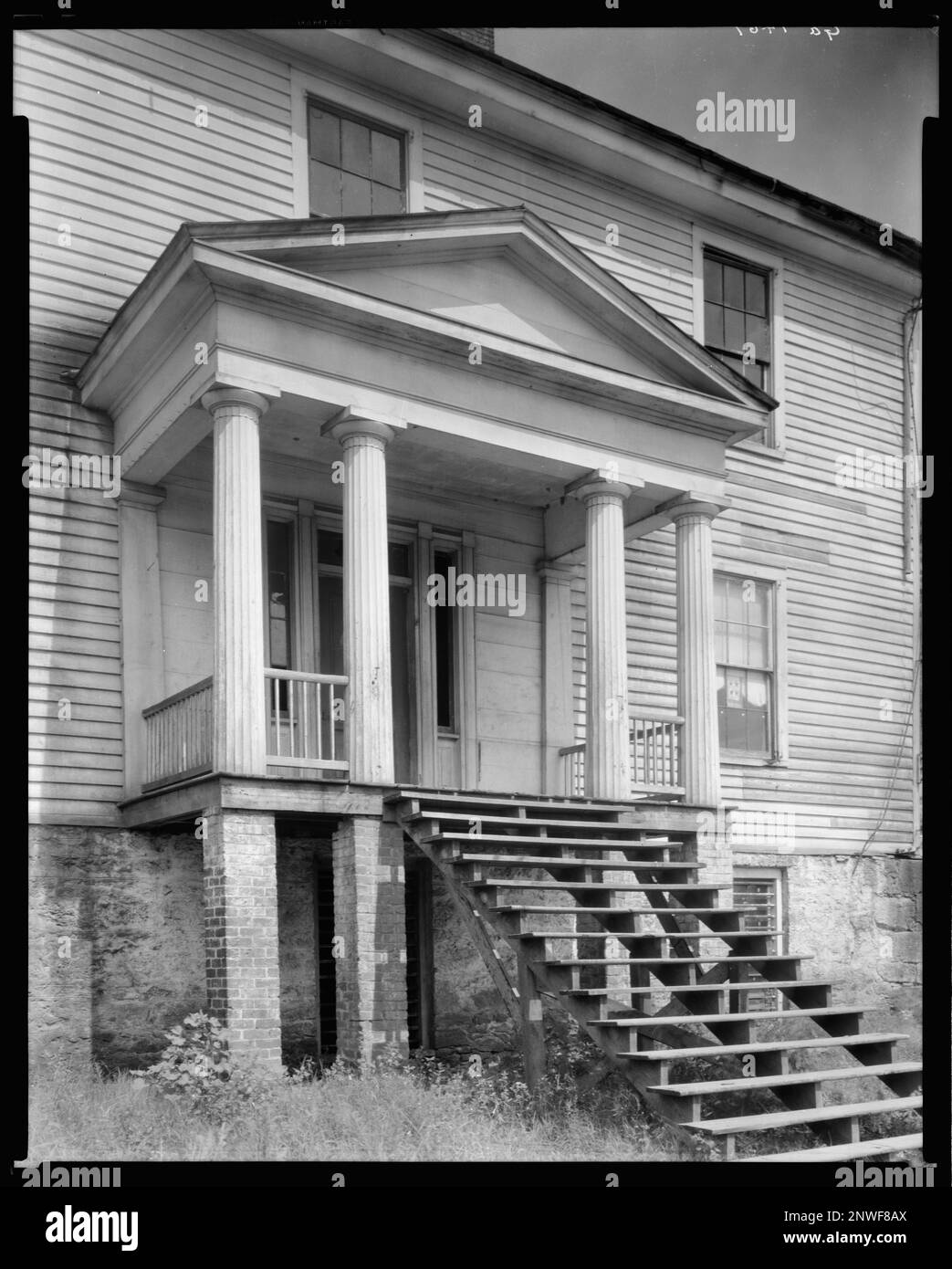 House, Athen, Clarke County, Georgia. Carnegie Survey of the Architecture of the South (Carnegie-Umfrage zur Architektur des Südens). Vereinigte Staaten, Georgia, Clarke County, Athen, Häuser, Säulen, Porches, Treppen. Stockfoto