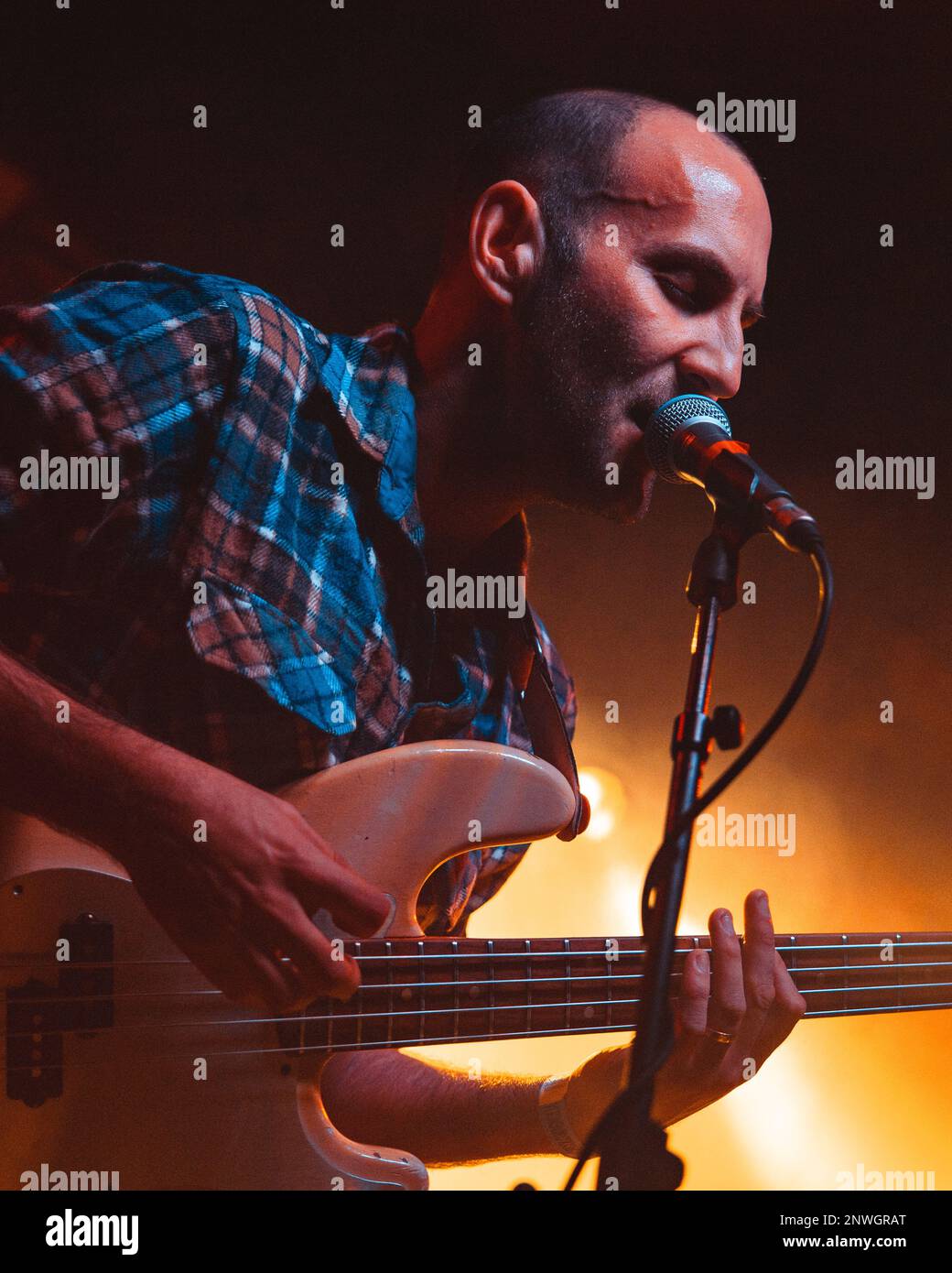 Mailand, Italien, 28. Februar 2023. Kanadische Post-Punk-Band-Belange (ex „Viet Cong“) treten live im Circolo Magnolia in Mailand auf. Credits: Maria Laura Arturi/Alamy Live News Stockfoto