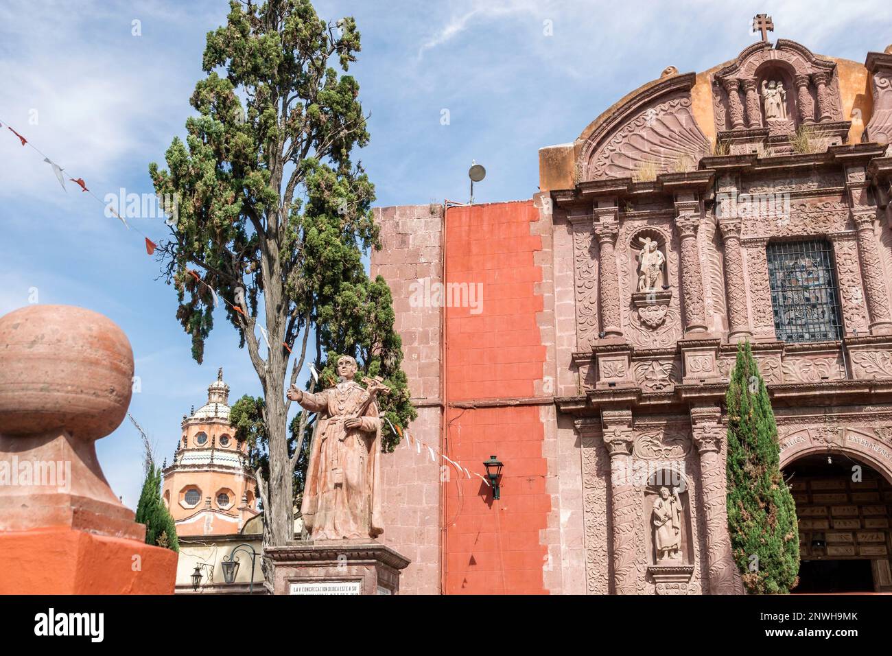 San Miguel de Allende Guanajuato Mexiko, historisches Zentrum Zona Centro, Oratorio de San Felipe Neri Oratorium, Kirche, Sta aus dem 1712 18. Jahrhundert Stockfoto