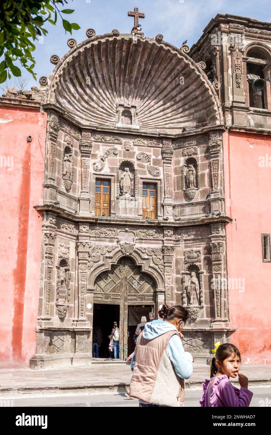 San Miguel de Allende Guanajuato Mexiko, historisches Zentrum Zona Centro, Kirche unserer Lieben Frau der Gesundheit Templo de Nuestra Senora de La Salu Stockfoto