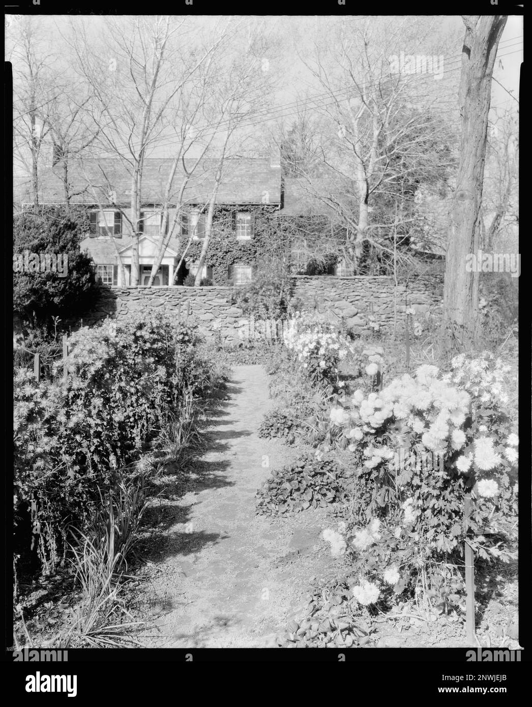 Foxcroft School, Middleburg, Loudoun County, Virginia. Carnegie Survey of the Architecture of the South (Carnegie-Umfrage zur Architektur des Südens). United States Virginia Loudoun County Middleburg, Gärten, Pensionsschulen. Stockfoto