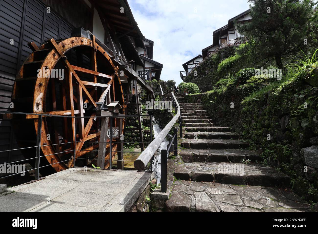 Magome-juku, ein altes Dorf in der japanischen Edo-Zeit Stockfoto