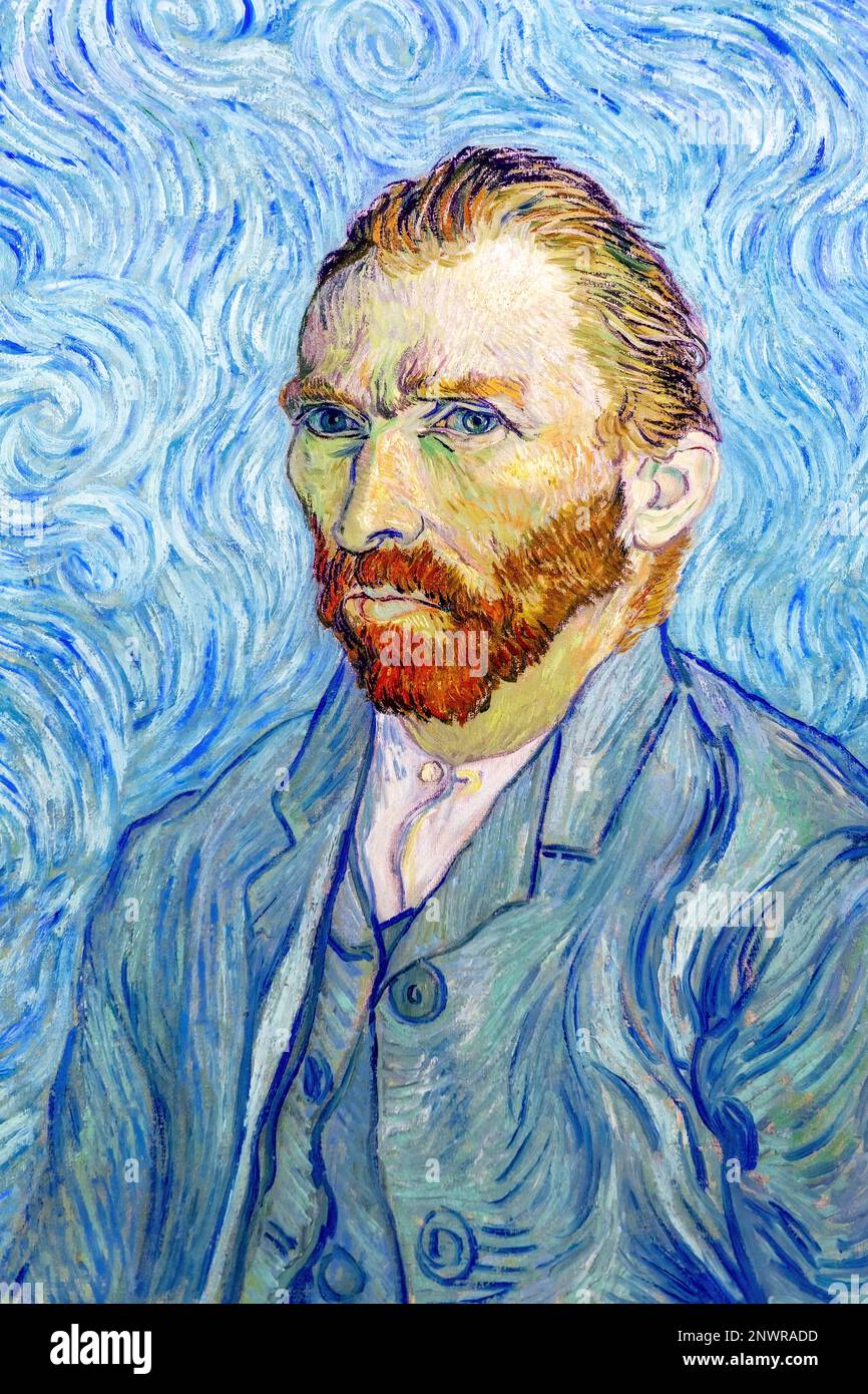 Vincent Van Gogh Selbstporträt. Stockfoto