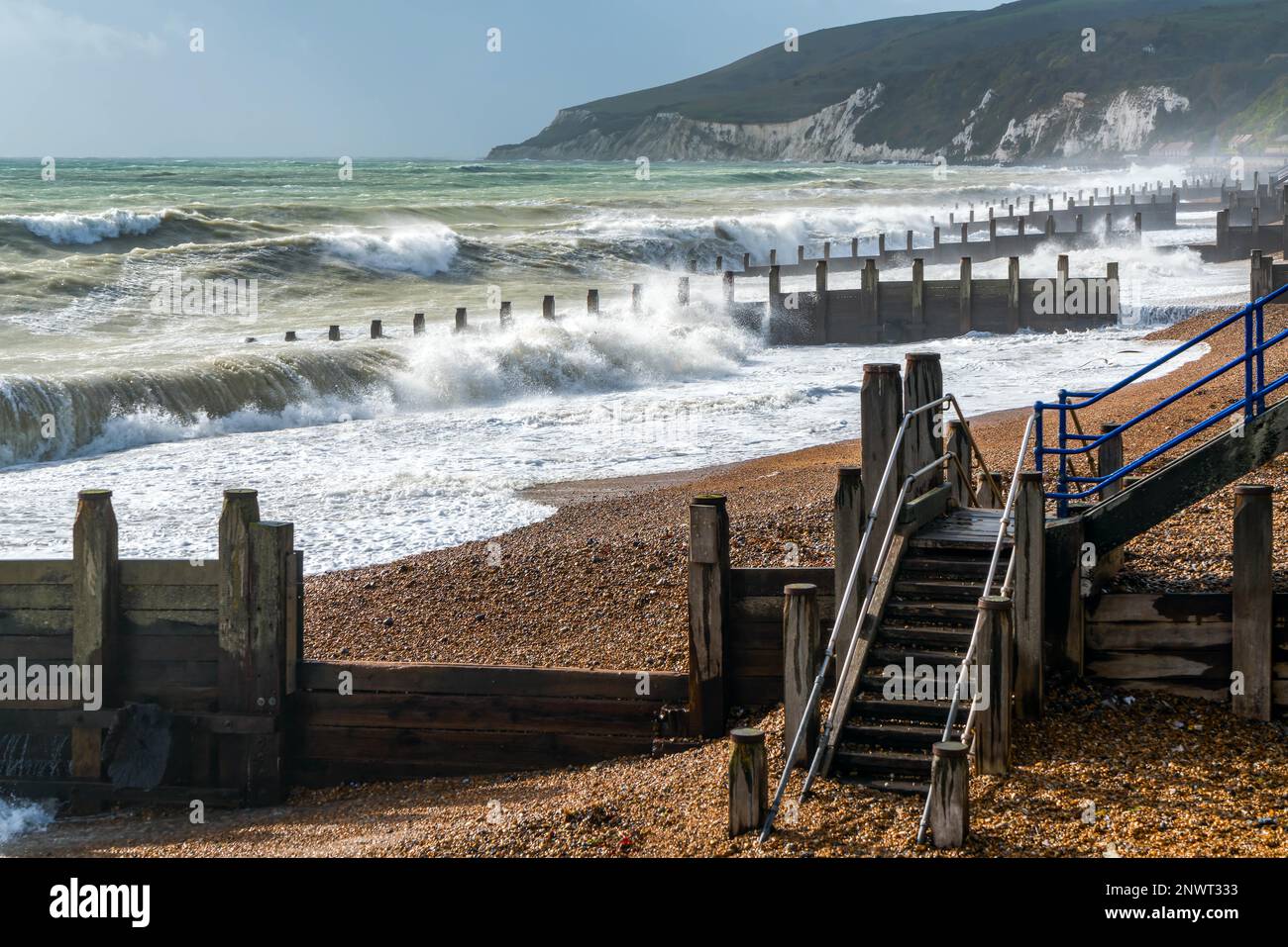 EASTBOURNE, East Sussex/UK - 21. Oktober: Ende des Sturms Brian Racing Vergangenheit Eastbourne, East Sussex am 21. Oktober 2017 Stockfoto
