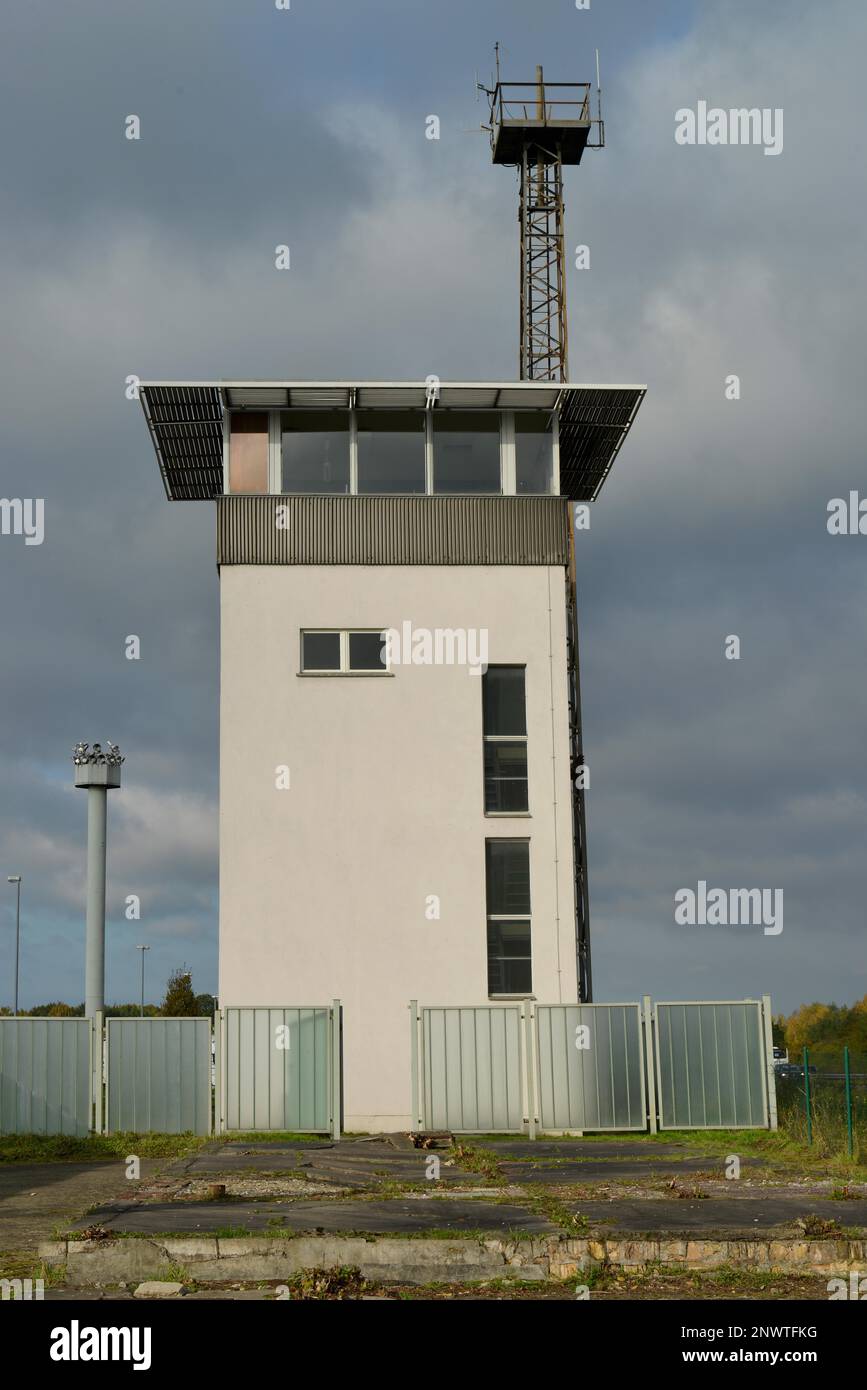 Kommandanturm, Gedenkstätte für die Deutsche Division, Marienborn, Sachsen-Anhalt, Deutschland Stockfoto