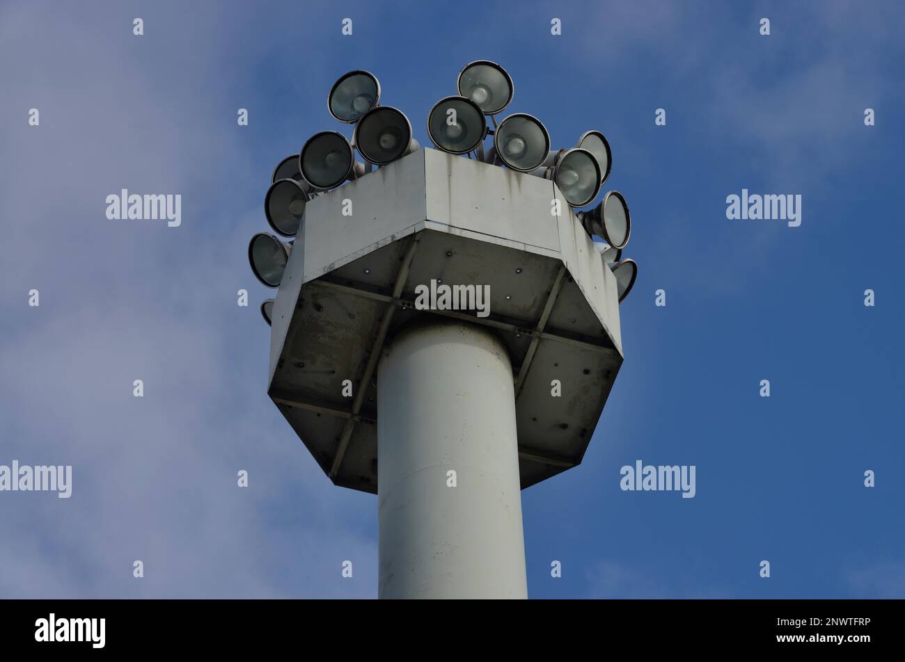 Rampenlicht, Deutsches Divisionen-Mahnmal, Marienborn, Sachsen-Anhalt, Deutschland Stockfoto