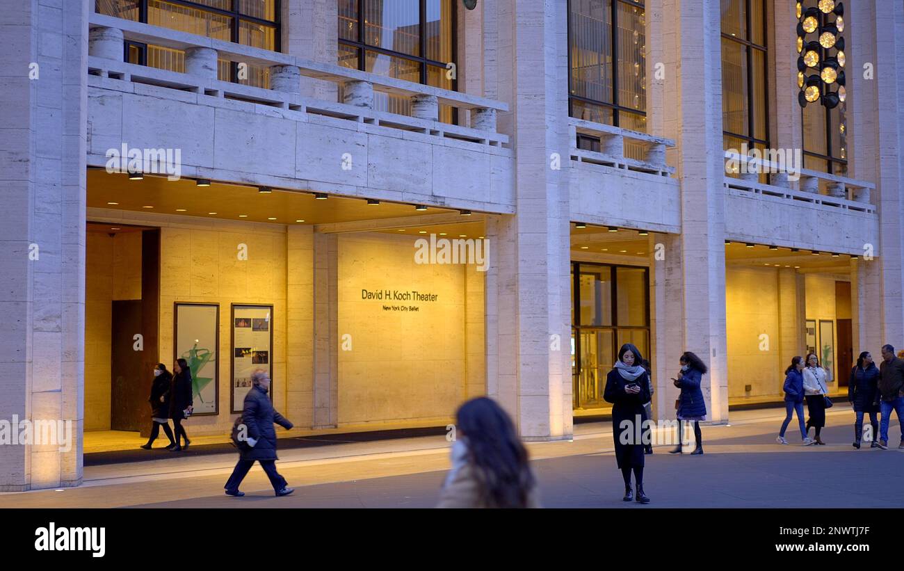 David H Koch Theater in New York - NEW YORK CITY, USA - 14. FEBRUAR 2023 Stockfoto