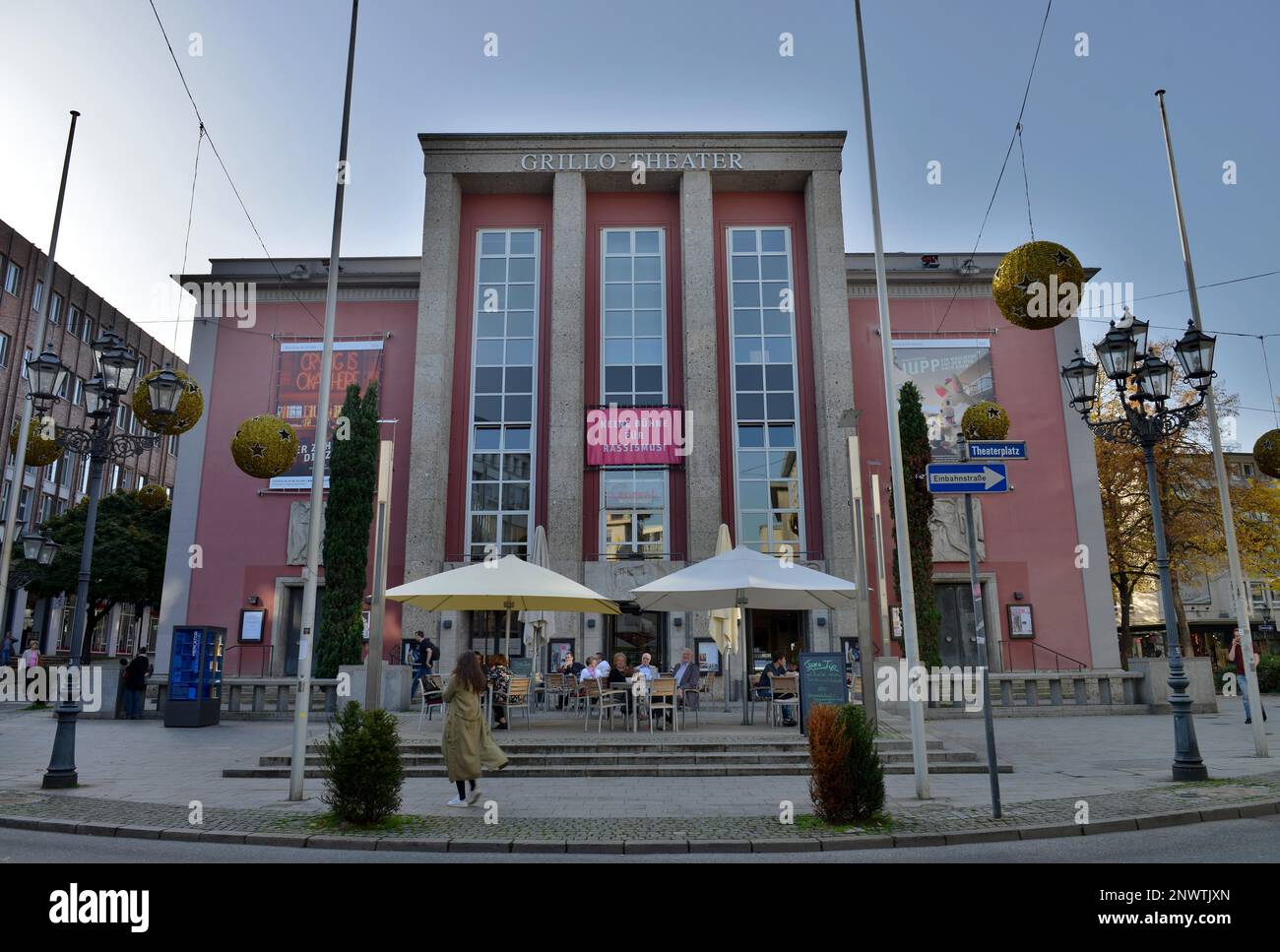 Grillo Theatre, Theaterplatz, Essen, Nordrhein-Westfalen, Deutschland Stockfoto