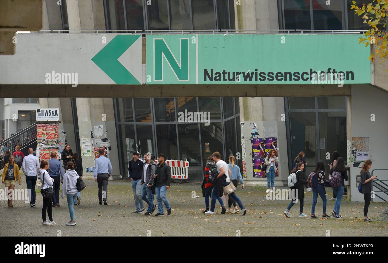 Naturwissenschaften, Forum, Ruhr-Universität, Bochum, Nordrhein-Westfalen, Deutschland Stockfoto