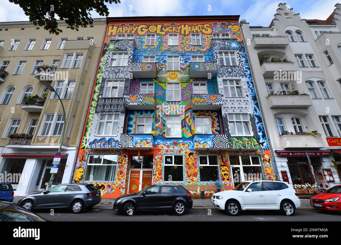 Happy GO Lucky Hostel, Stuttgarter Platz, Charlottenburg, Berlin, Deutschland Stockfoto