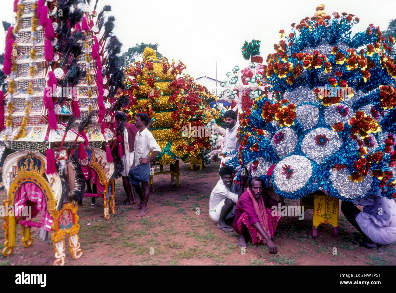 Athachamayam-Feier in Thripunithura während Onam bei Ernakulam, Kerala, Indien, Asien Stockfoto