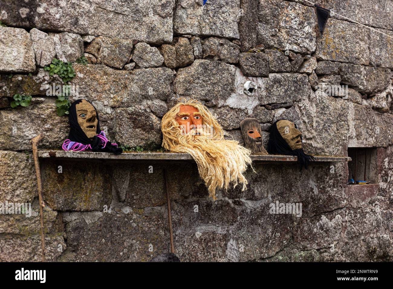 Montalegre, Misarela, Portugal. 19. Februar 2023. Einige von Misarelas