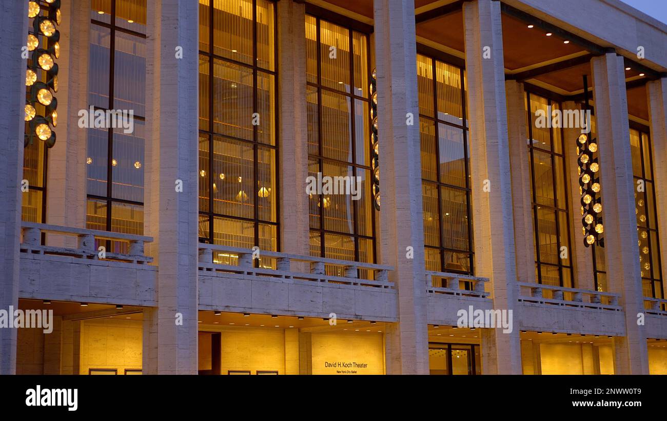 David H Koch Theater in New York - NEW YORK CITY, USA - 14. FEBRUAR 2023 Stockfoto