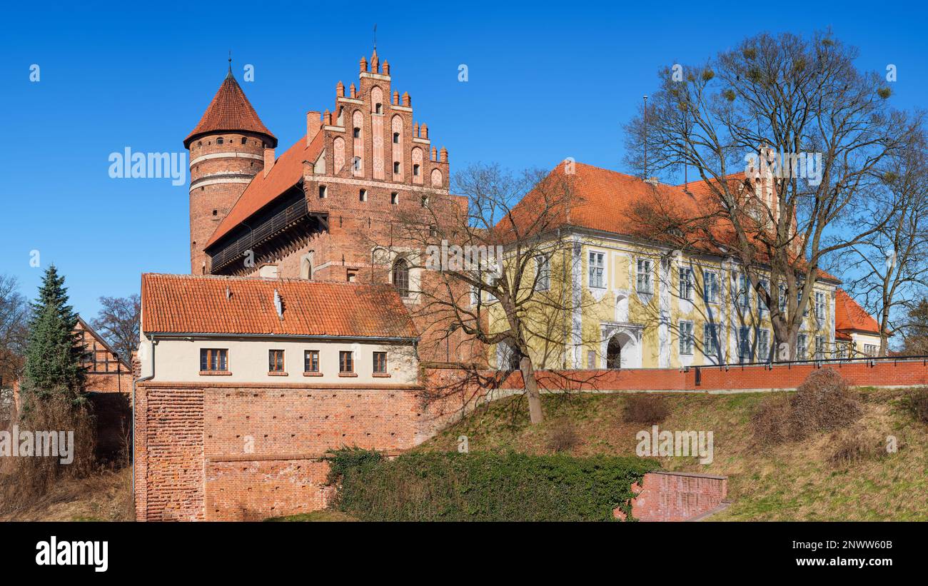 Burg des Warmischen Kapitals in Olsztyn Stockfoto