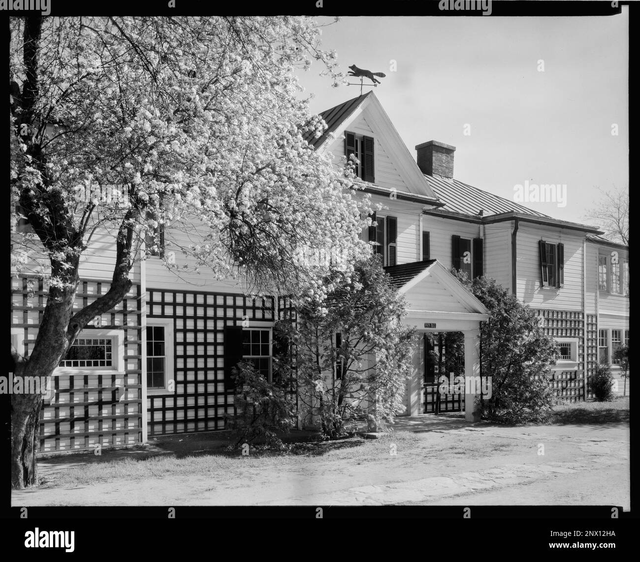 Foxcroft School, Middleburg, Loudoun County, Virginia. Carnegie Survey of the Architecture of the South (Carnegie-Umfrage zur Architektur des Südens). United States Virginia Loudoun County Middleburg, Aufzüge, Pensionsschulen. Stockfoto