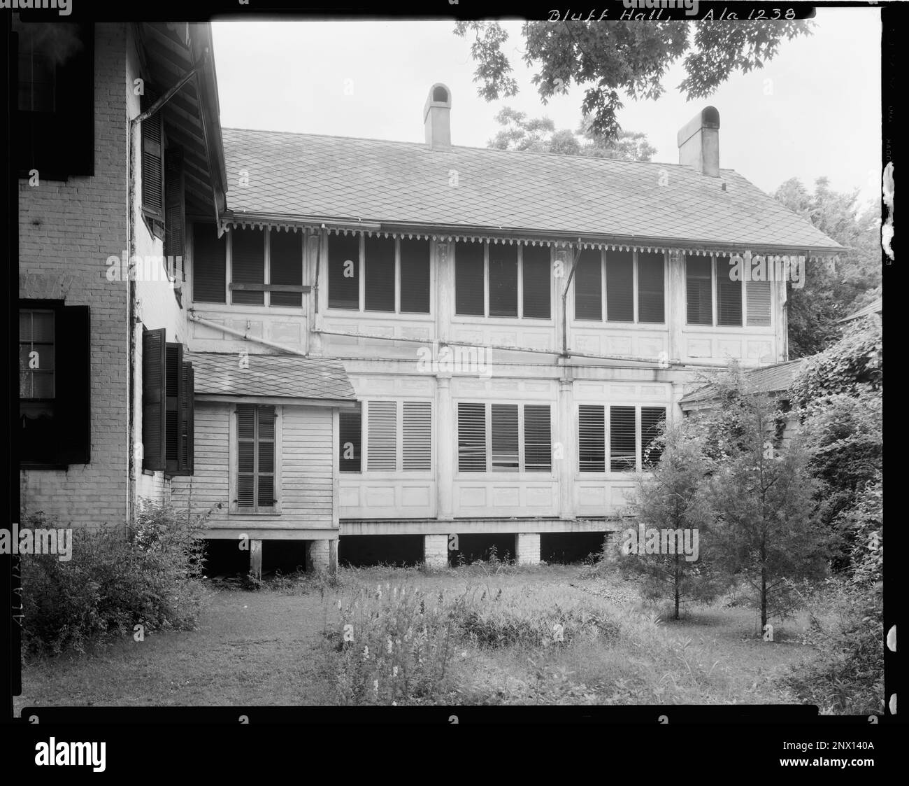 Bluff Hall, Demopolis, Marengo County, Alabama. Carnegie Survey of the Architecture of the South (Carnegie-Umfrage zur Architektur des Südens). Vereinigte Staaten, Alabama, Marengo County, Demopolis, Häuser. Stockfoto