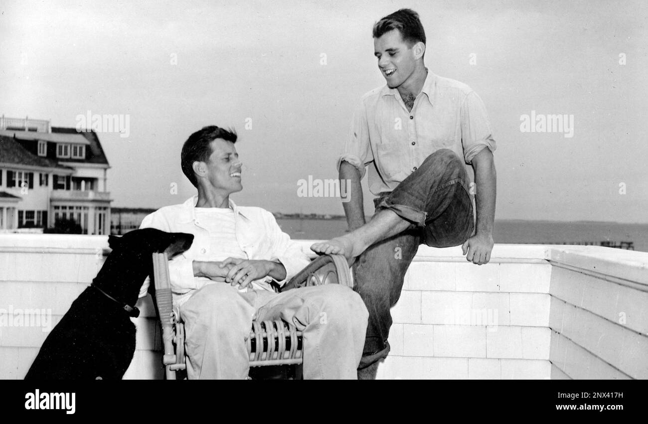 FILE--In this 1946 file photograph, John F. Kennedy, left, is shown ...