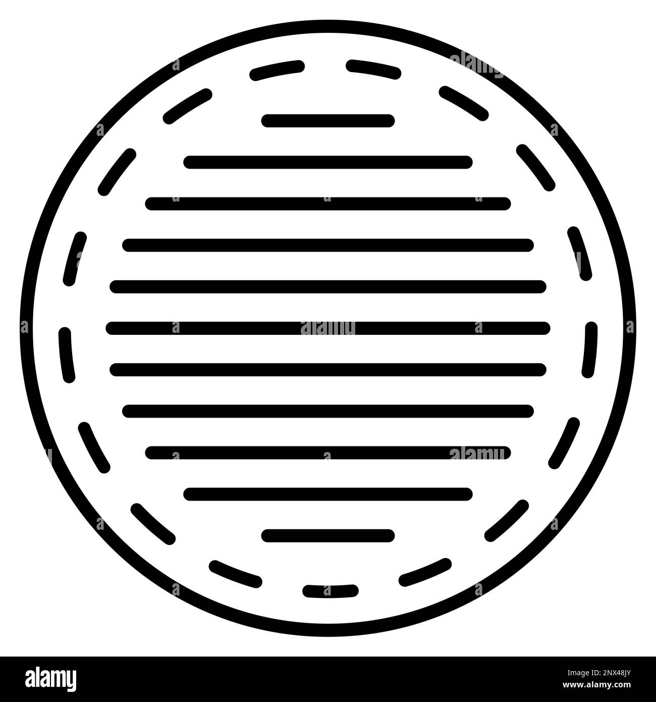 Icon Wattepad, kosmetisches rundes Logo, kreisförmige Fläche Stock Vektor