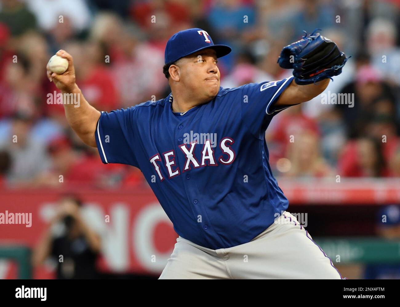 ANAHEIM, CA - JUNE 01: Texas Rangers pitcher Bartolo Colon (40) in ...