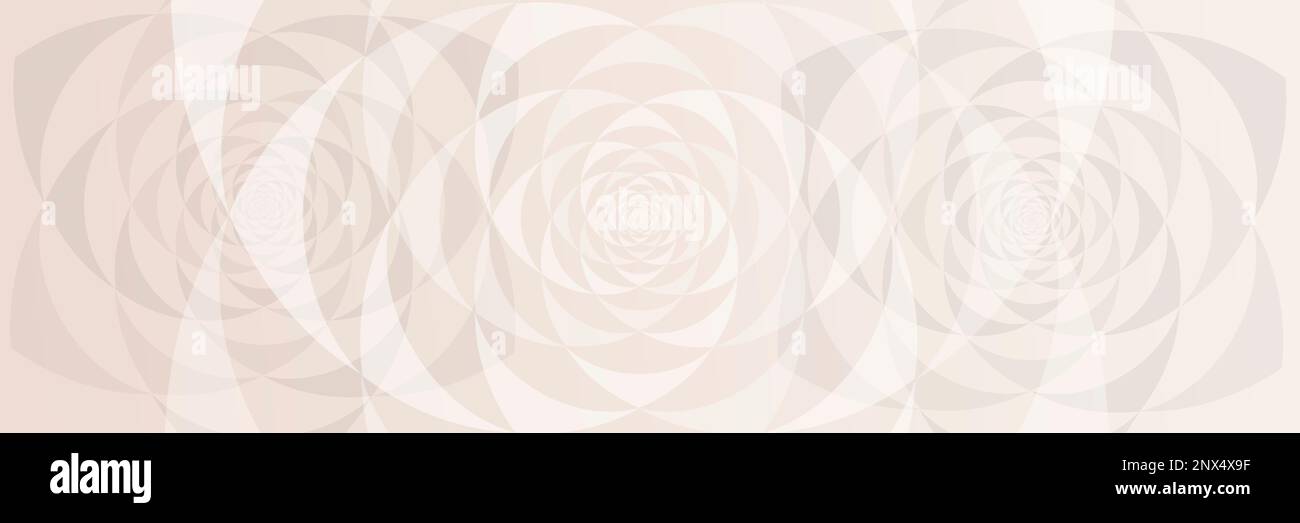 Handgezeichnete Illustration mit Pastellfarben und mandalassigen Geometrieelementen Stockfoto