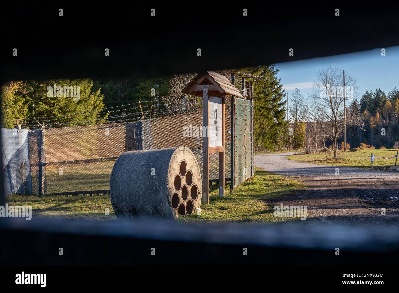 Ring der Erinnerung Grenzwanderweg Grenzmuseum Sorge im Harz Stockfoto