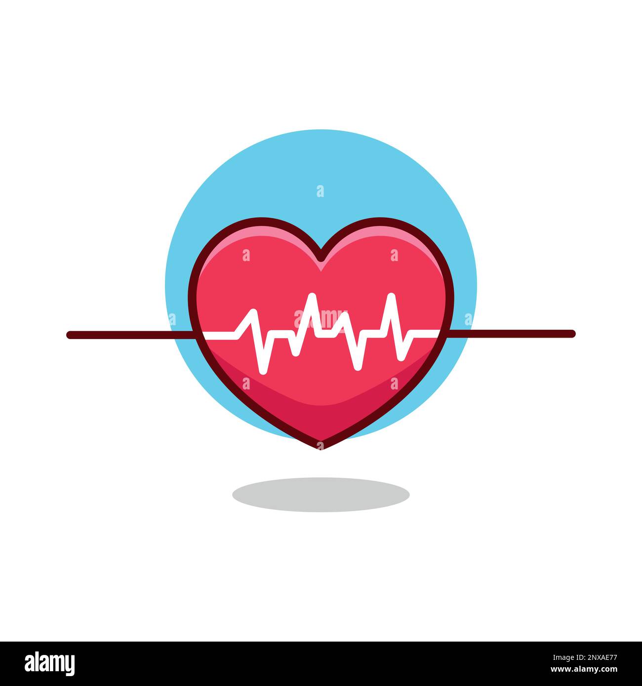 Heartbeat Vektor icon Stock Vektor