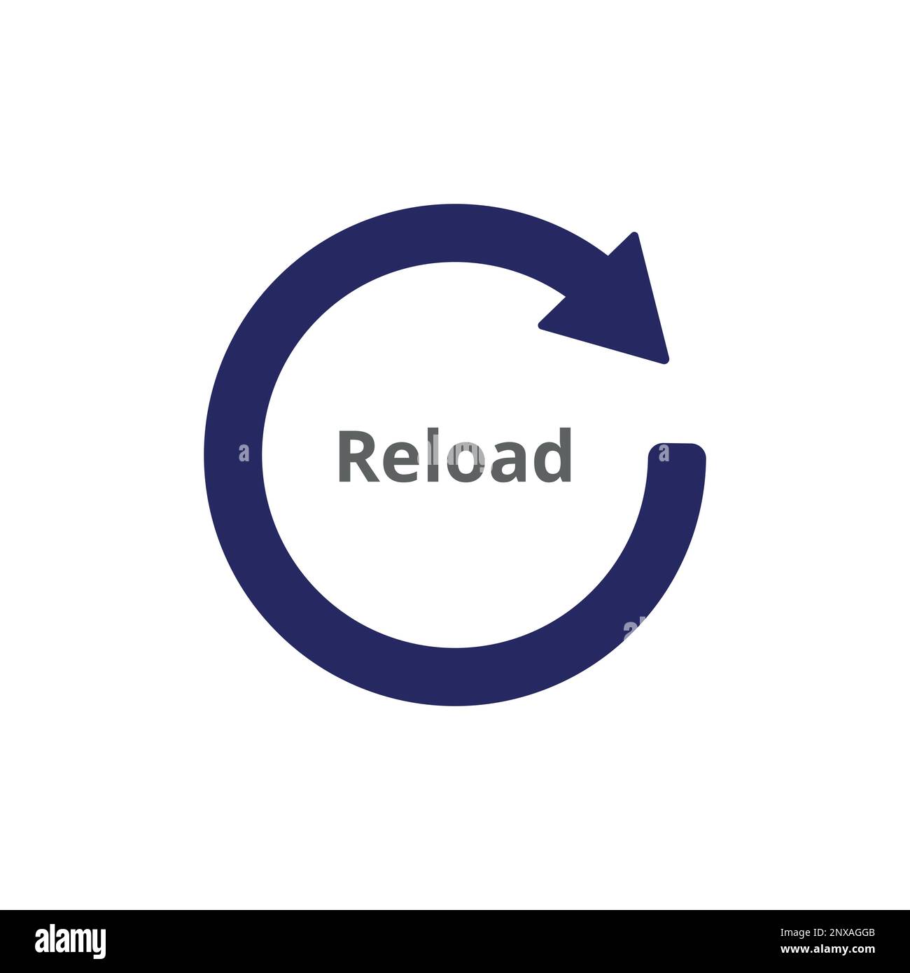 Symbol für rotierenden Pfeilvektor. Stock Vektor