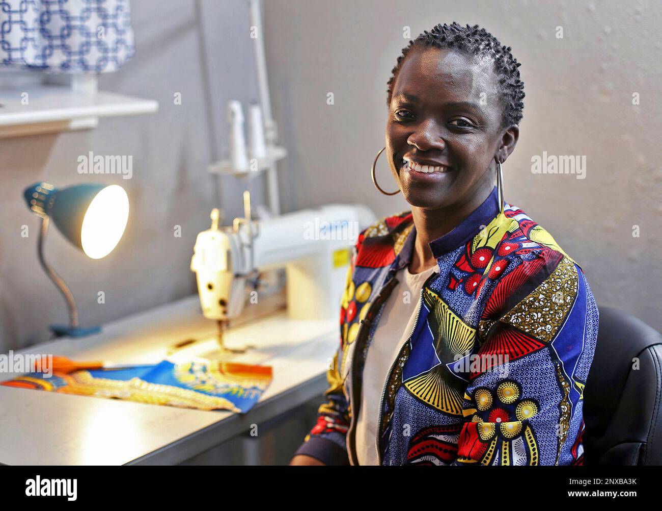 This March 16, 2018 photo shows Nadine Hancock in Gulfport, Miss. The clothing designer is known