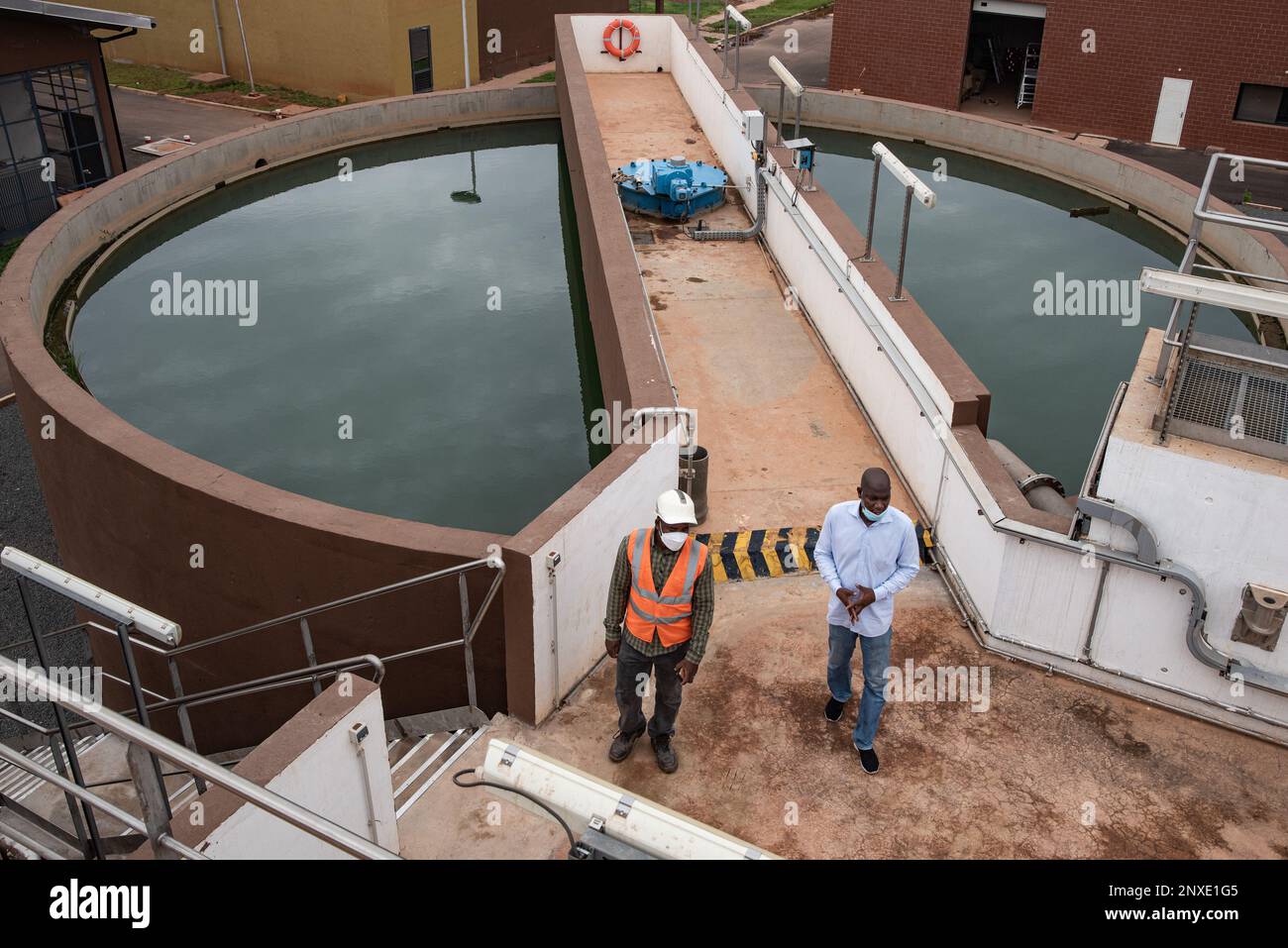 Nicolas Remene / Le Pictorium - Wasseraufbereitungsanlage für den Fluss Kabala Niger. - 19/5/2021 - Mali / Bamako District / Bamako - das Abwasser von Th Stockfoto