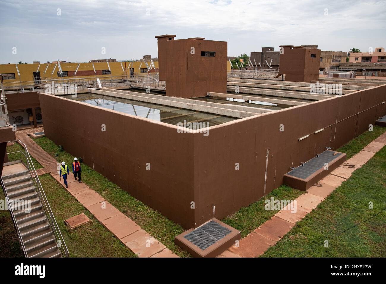 Nicolas Remene / Le Pictorium - Wasseraufbereitungsanlage für den Fluss Kabala Niger. - 19/5/2021 - Mali / Bamako District / Bamako - Blick auf das Gebäude w Stockfoto