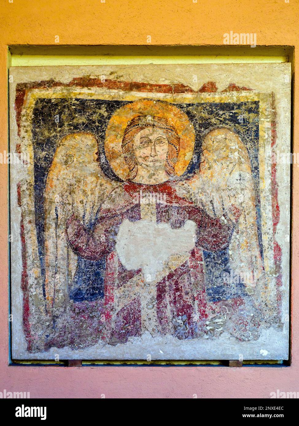 Archangel von Anonym Sizilianisch (13. Jahrhundert) - Kunstgalerie für die sizilianische Region im Palazzo Abatellis - Palermo, Sizilien, Italien Stockfoto