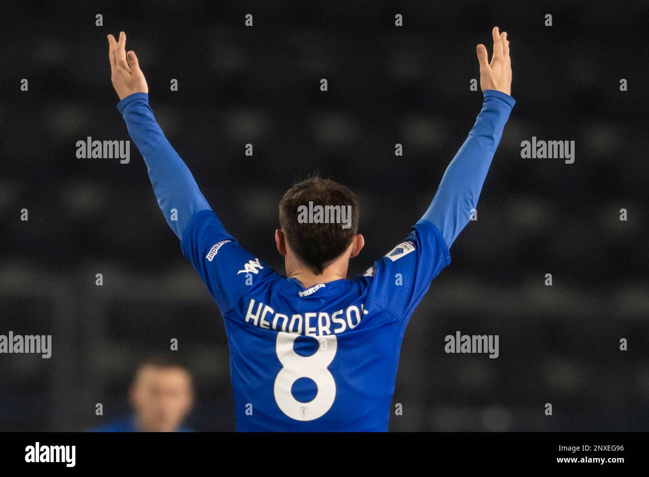 Liam Henderson (Empoli) Beim Spiel der italienischen „Serie A“ zwischen Empoli 0-2 Neapel im Carlo Castellani Stadion am 25. Februar 2023 in Empoli, Italien. (Foto: Maurizio Borsari/AFLO) Stockfoto