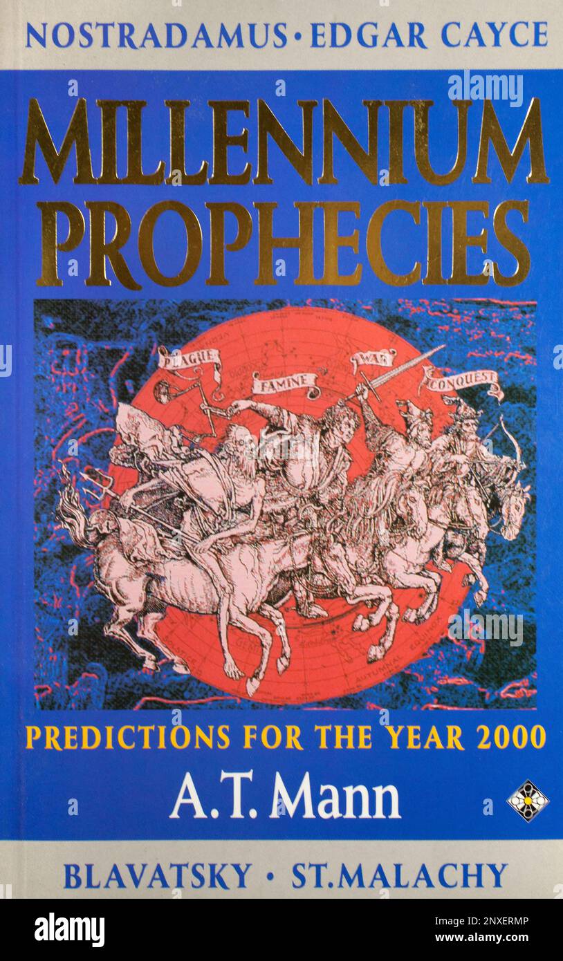 Das Buch Millennium Prophezeiungen von A.T. Mann Stockfoto