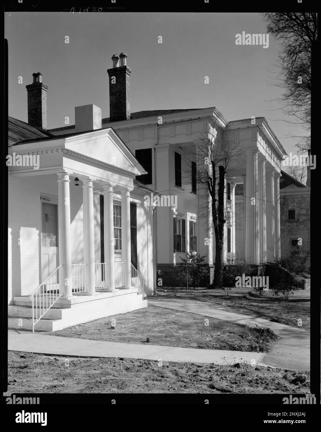 Randolph House, Macon, Bibb County, Georgia. Carnegie Survey of the Architecture of the South (Carnegie-Umfrage zur Architektur des Südens). Vereinigte Staaten, Georgia, Bibb County, Macon, Häuser, Spalten. Stockfoto Randolph House, Macon, Bibb County, Georgia. Carnegie Survey of the Architecture of the South (Carnegie-Umfrage zur Architektur des Südens). Vereinigte Staaten, Georgia, Bibb County, Macon, Häuser, Spalten. Stockfoto